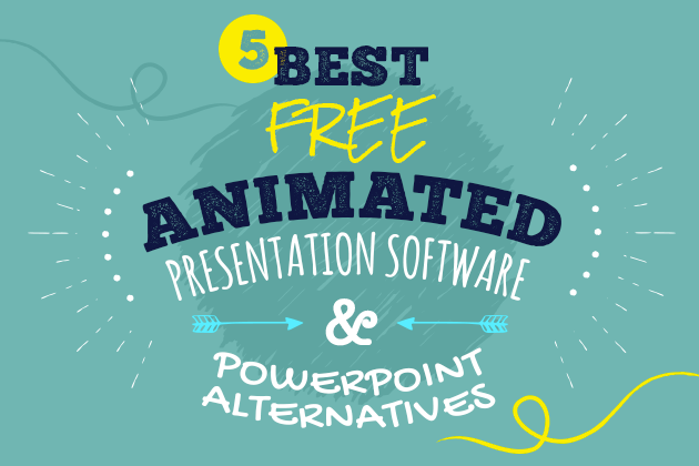 best free animated presentation software text image