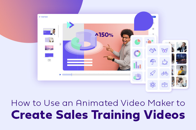 how to use animated video maker to create sales training videos