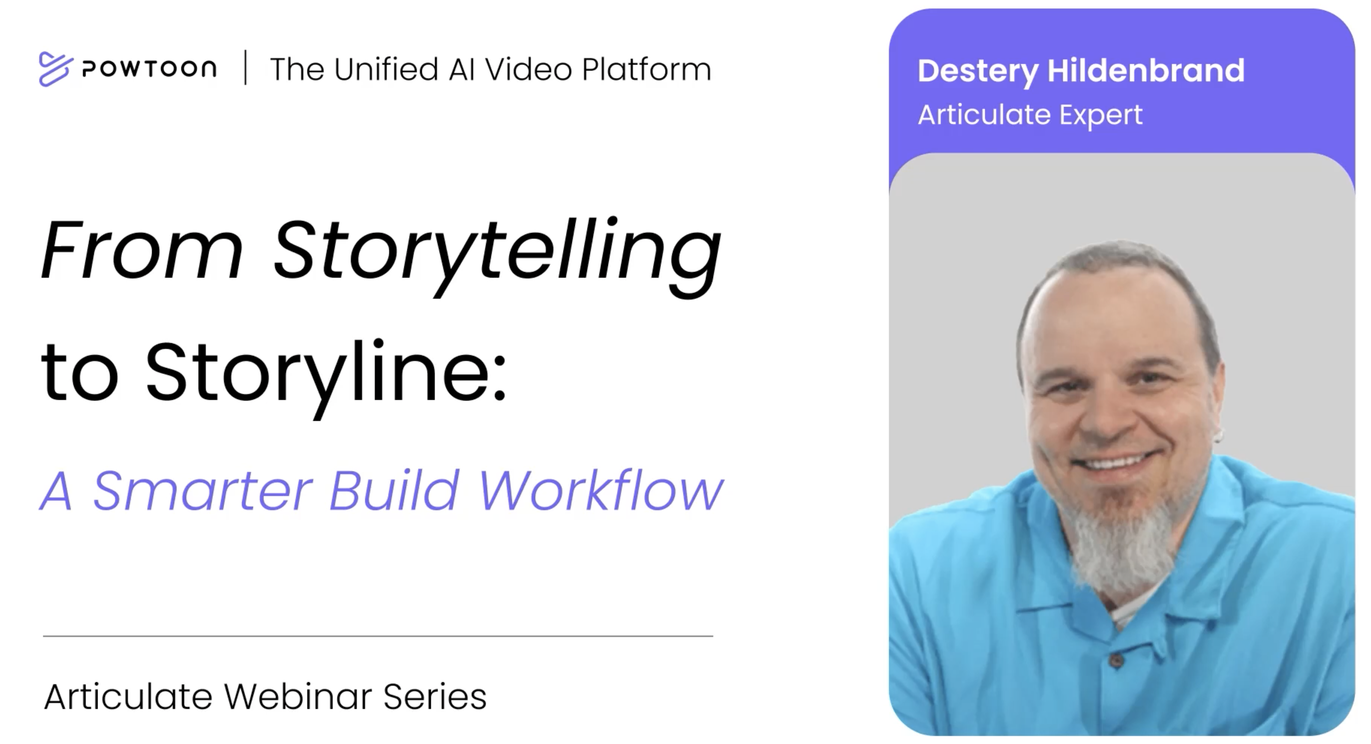 From Storytelling to Storyline webinar